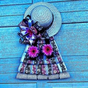 Country Girl Wreath .. Spring, Summer, Any Season and for All Occasions Wreath